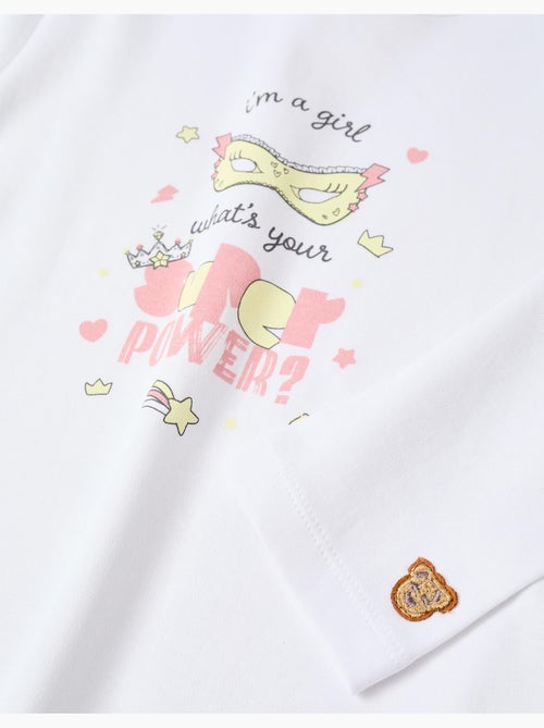 Pyjama long en coton avec cape amovible - Kiabi