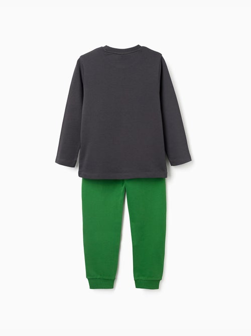 Pyjama long en coton avec imprimé Minecraft - Kiabi