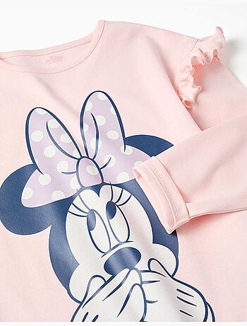 Pyjama long en coton avec imprimés Minnie
