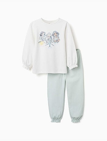 Pyjama long en coton avec Princesses Disney