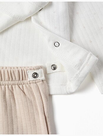 Pyjama long en coton matelassé