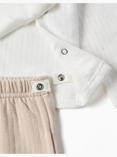 Pyjama long en coton matelassé - Kiabi
