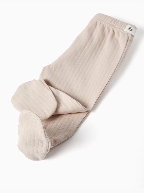 Pyjama long en coton matelassé - Kiabi