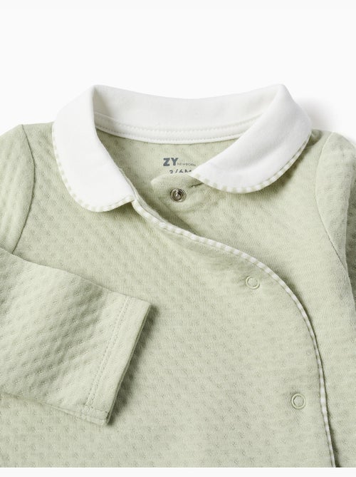 Pyjama long en coton matelassé - Kiabi