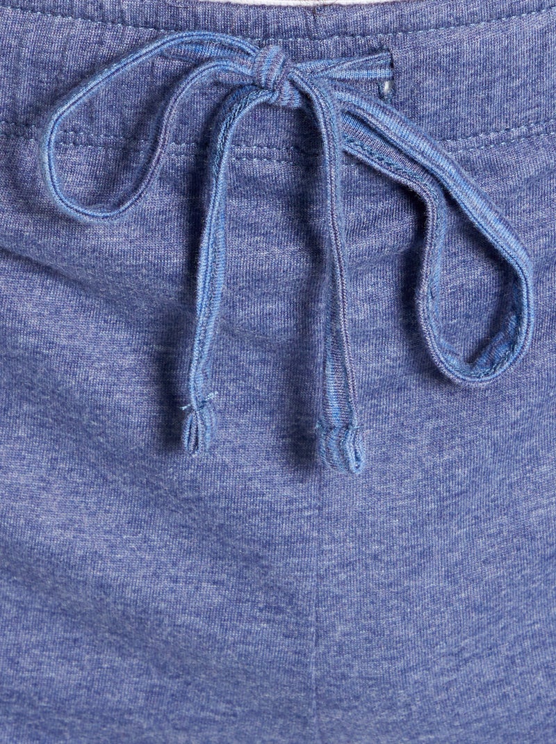 Pyjama long en jersey - 2 pièces Bleu - Kiabi
