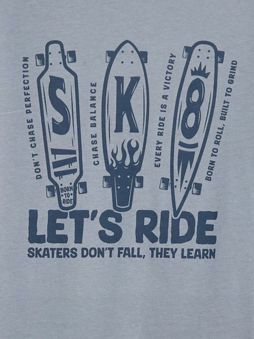 Pyjama long en jersey avec imprimé - 2 pièces - Kiabi