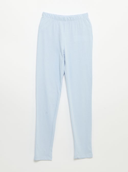 Pyjama long en jersey de coton - 2 pièces - Kiabi