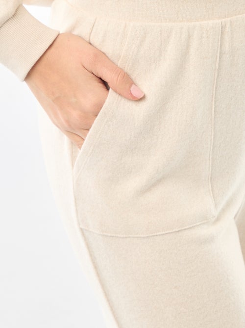 Pyjama long en maille chaude - 2 pièces - Kiabi