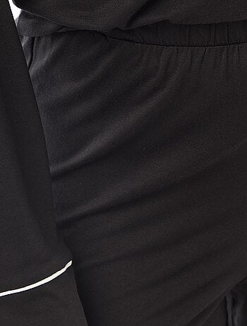 Pyjama long en maille douce stretch - 2 pièces