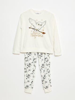 Pyjama long en polaire 'Harry Potter' - 2 pièces