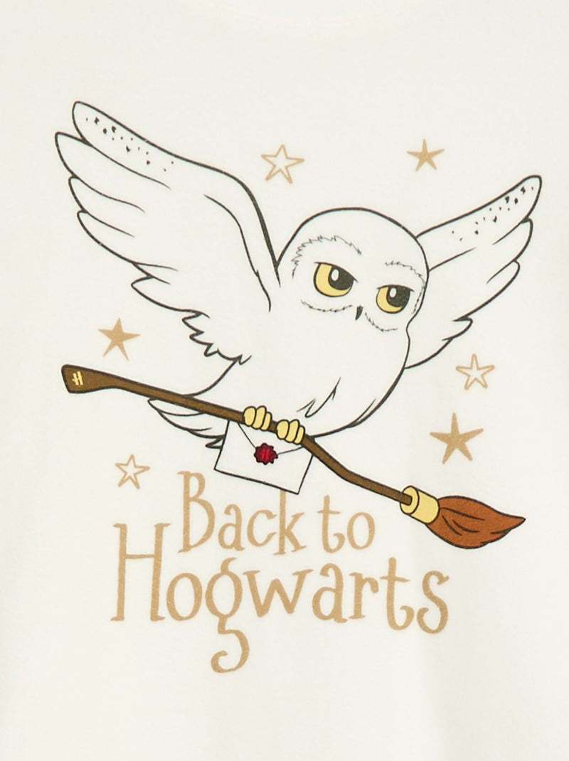 Pyjama long en polaire 'Harry Potter' - 2 pièces Blanc - Kiabi