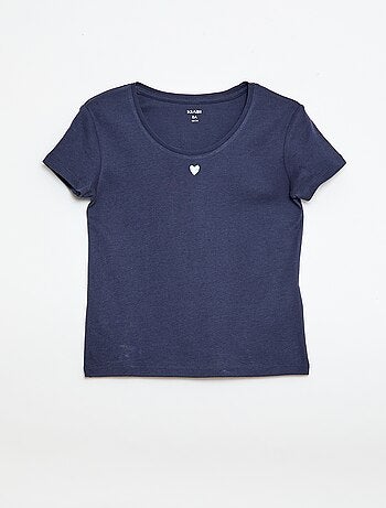 Pyjama long en popeline - 2 pièces