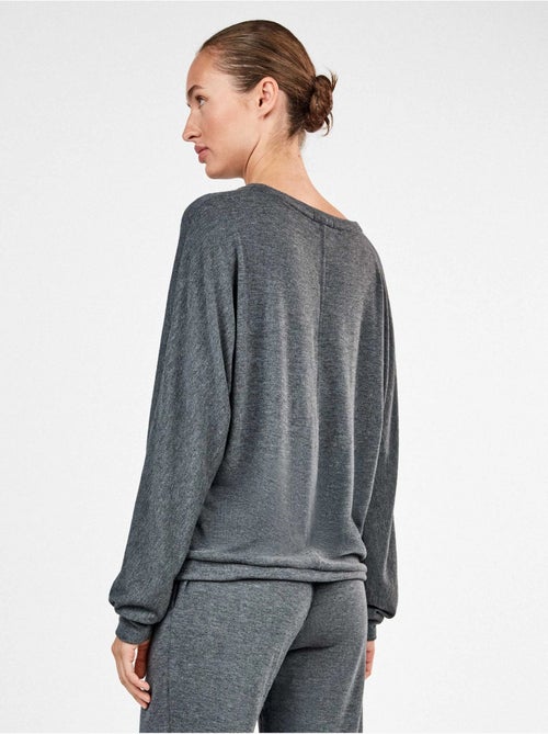 Pyjama long en tricot avec pantalon jogger - Kiabi Pyjama long en tricot avec pantalon jogger - Kiabi