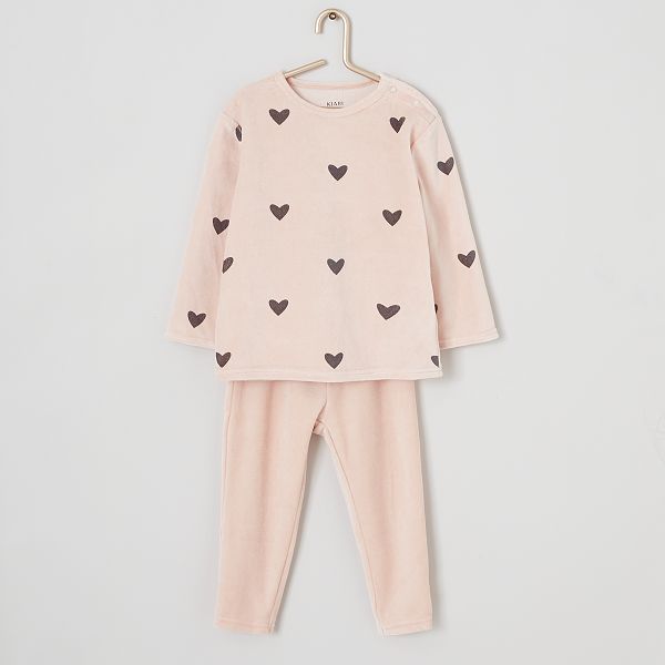 Pyjama Long En Velours Bebe Fille Kiabi 7 00