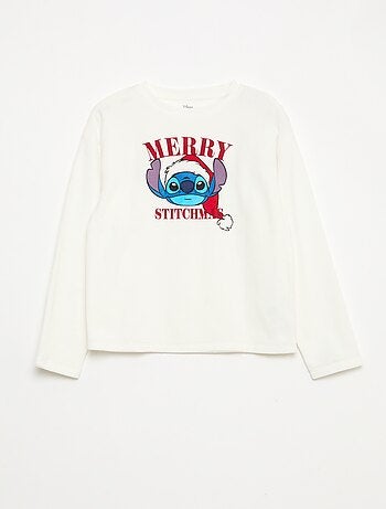 Pyjama long en velours 'Stitch' 'Disney' - 2 pièces