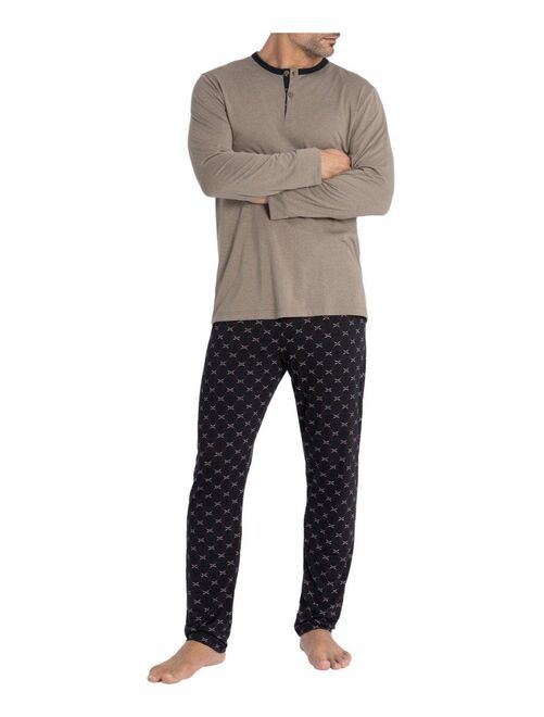 Pyjama long Enso à motif de cercles - Kiabi