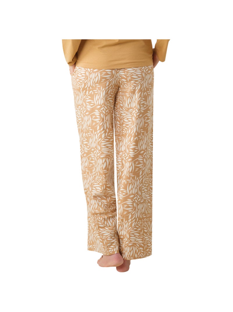 Pyjama long femme Athena Blanc Beige - Kiabi