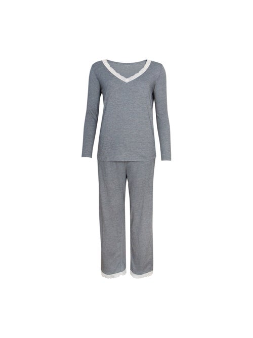 Pyjama long femme Graphic Athena - Kiabi