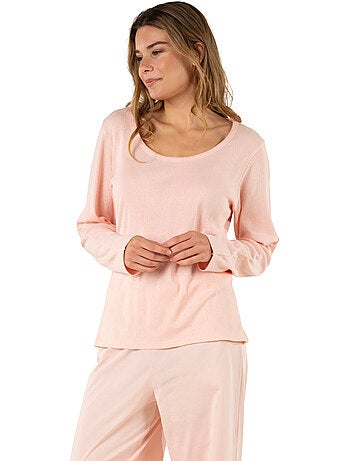 Pyjama long femme maille athena