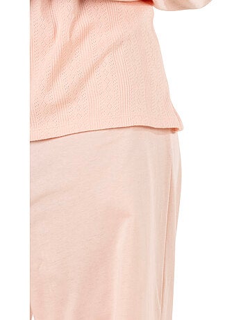 Pyjama long femme maille athena