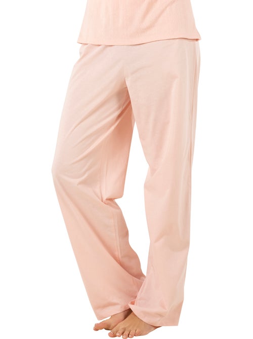 Pyjama long femme maille athena - Kiabi