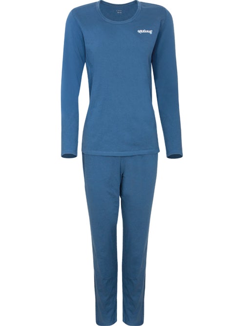 Pyjama long femme my petit prix athena - Kiabi