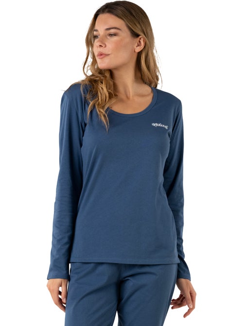 Pyjama long femme my petit prix athena - Kiabi