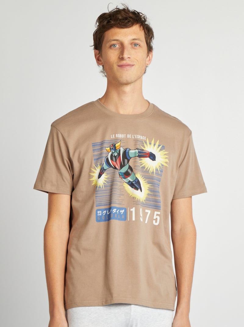 Pyjama long 'Goldorak' - 2 pièces Gris/taupe - Kiabi