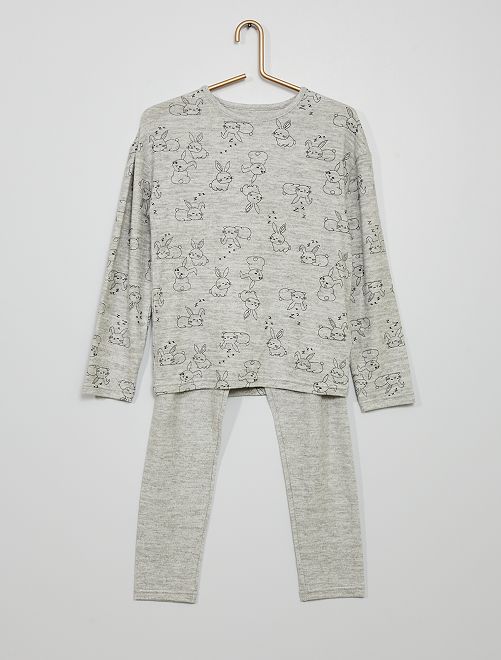 Pyjama long                                         gris 
