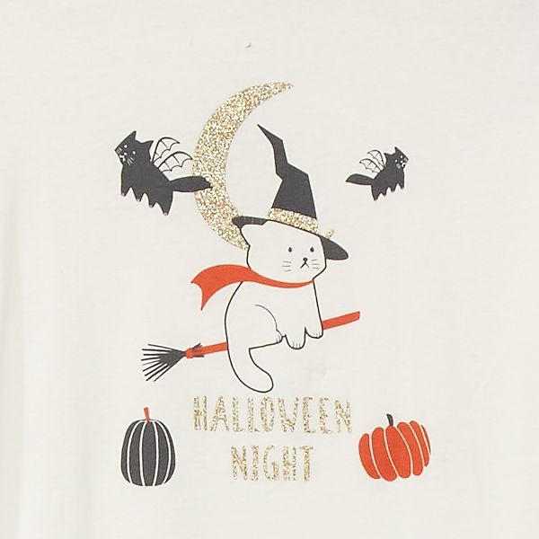 Pyjama Long Halloween Fille 3 12 Ans Blanc Kiabi 10 00