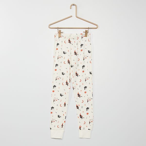 Pyjama Long Halloween Fille 3 12 Ans Blanc Kiabi 10 00
