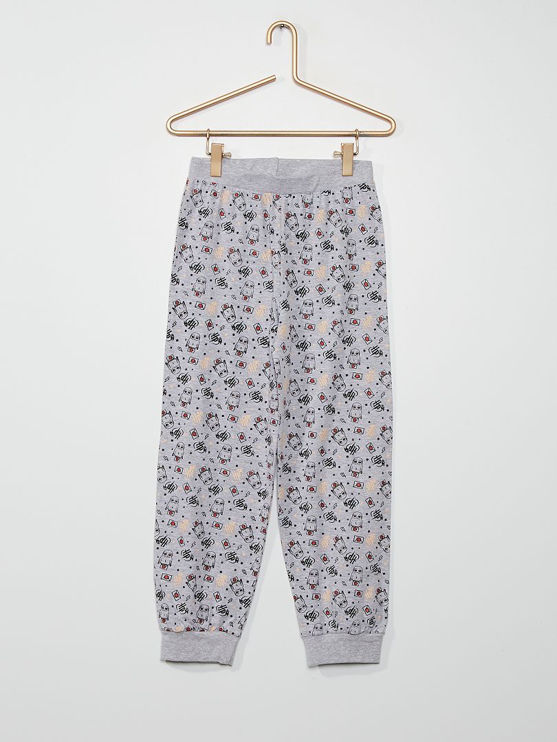 Pyjama long 'Harry Potter' beige/gris - Kiabi