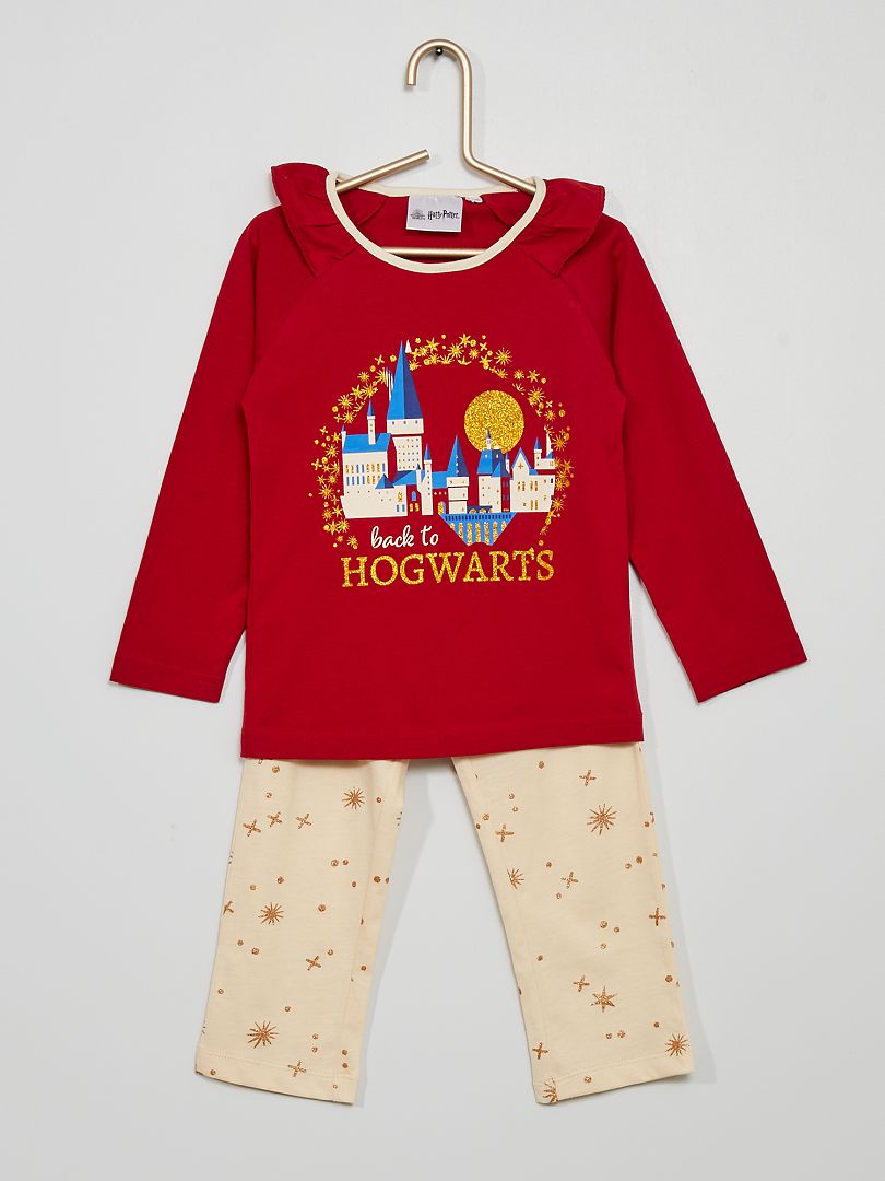 Pyjama long 'Harry Potter' rouge - Kiabi
