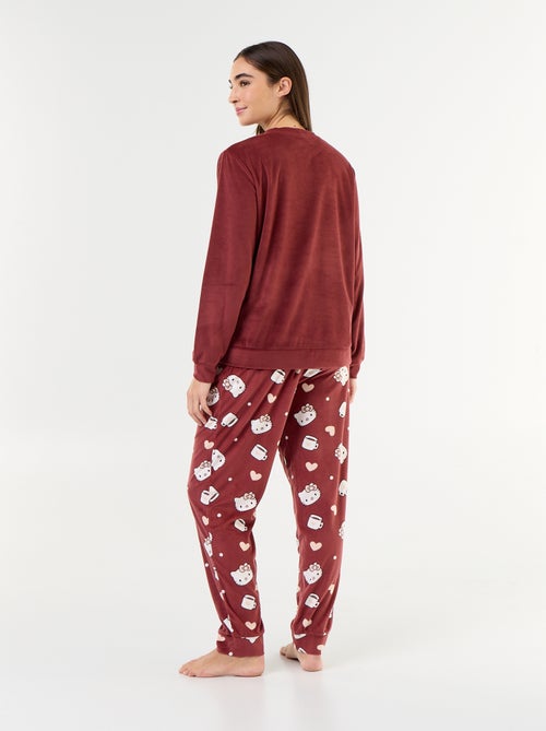 Pyjama long 'Hello Kitty' - 2 pièces - Kiabi Pyjama long 'Hello Kitty' - 2 pièces - Kiabi