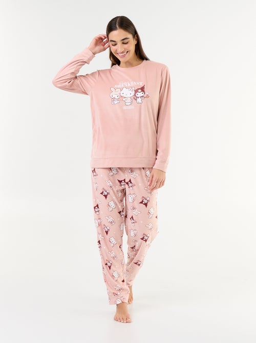 Pyjama long 'Hello Kitty' - 2 pièces - Kiabi Pyjama long 'Hello Kitty' - 2 pièces - Kiabi