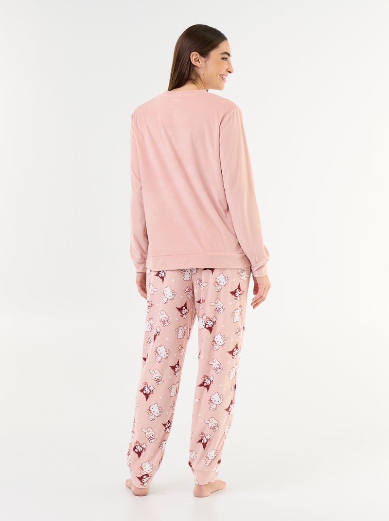 Pyjama long 'Hello Kitty' - 2 pièces Rose - Kiabi
