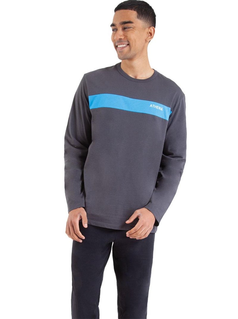 Pyjama long homme Eco Pack Noir - Kiabi