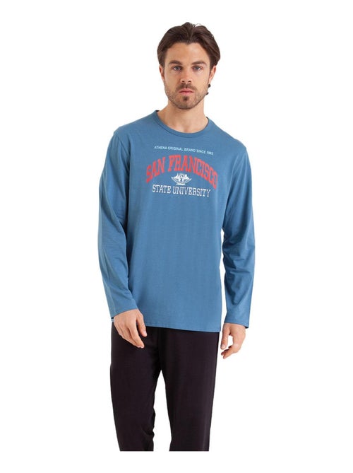 Pyjama long homme Ecopack - Kiabi