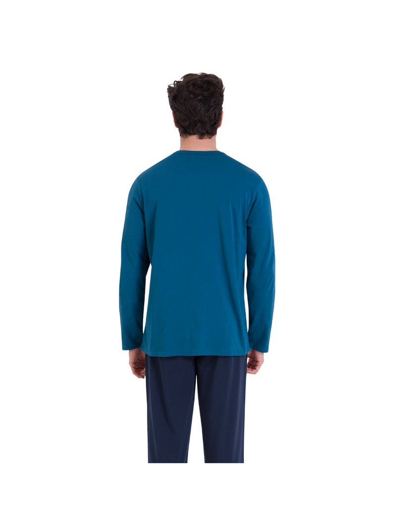 Pyjama long homme Ecopack Construction Athena Bleu - Kiabi