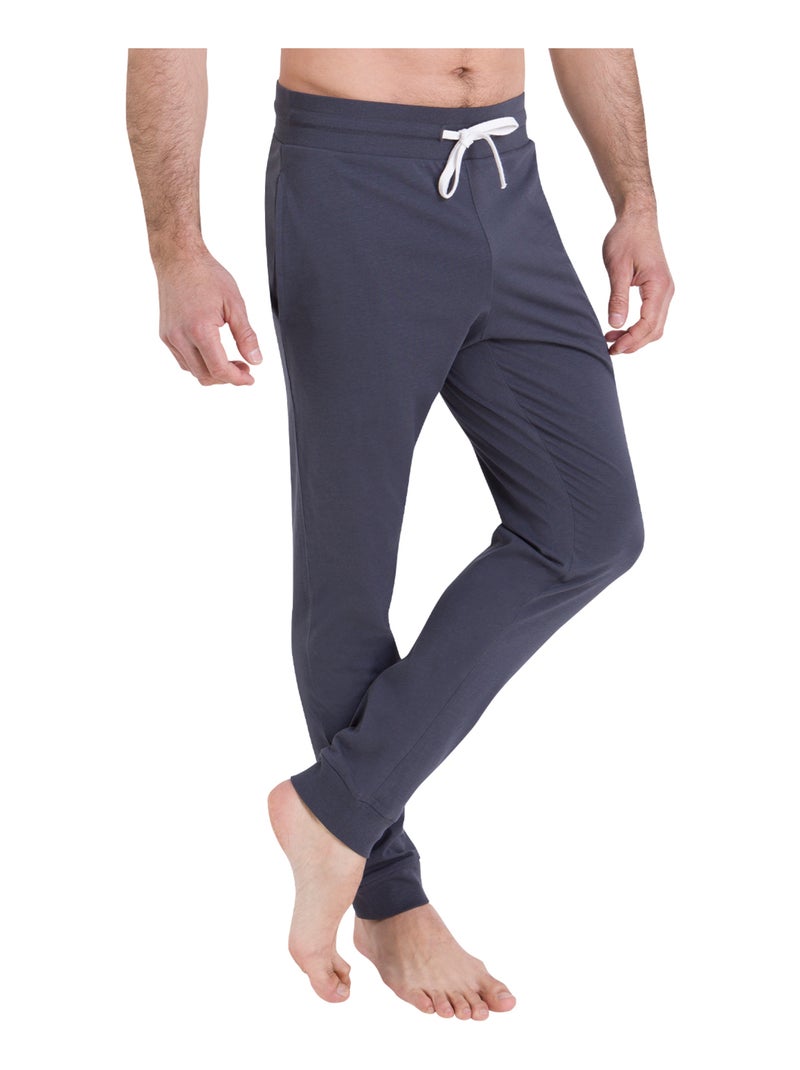 Pyjama long homme Molleton Athena Gris Noir - Kiabi
