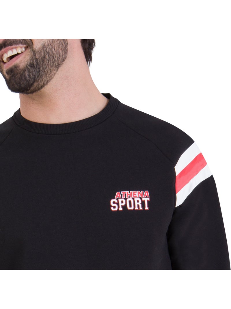 Pyjama long homme Molleton Athena Noir - Kiabi