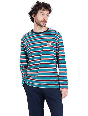 Pyjama long homme rayures aventure athena