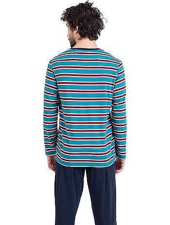 Pyjama long homme rayures aventure athena