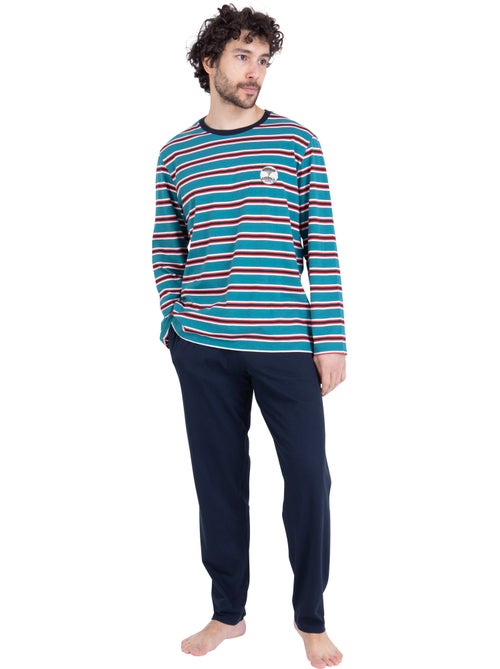 Pyjama long homme rayures aventure athena - Kiabi Pyjama long homme rayures aventure athena - Kiabi
