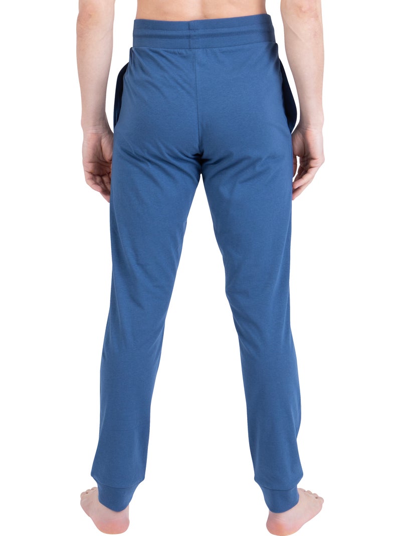 Pyjama long homme waffle athena Bleu clair - Kiabi