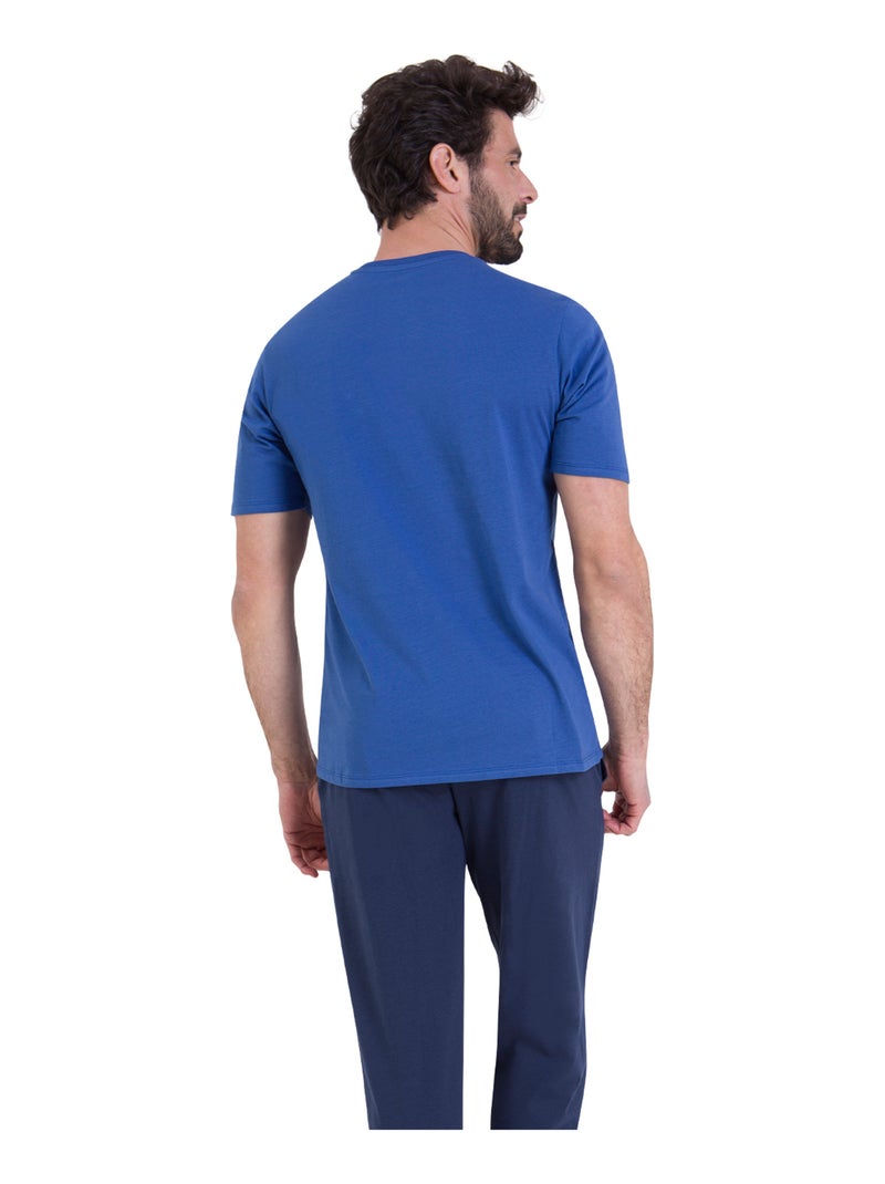 Pyjama long homme Winter Athena Bleu - Kiabi