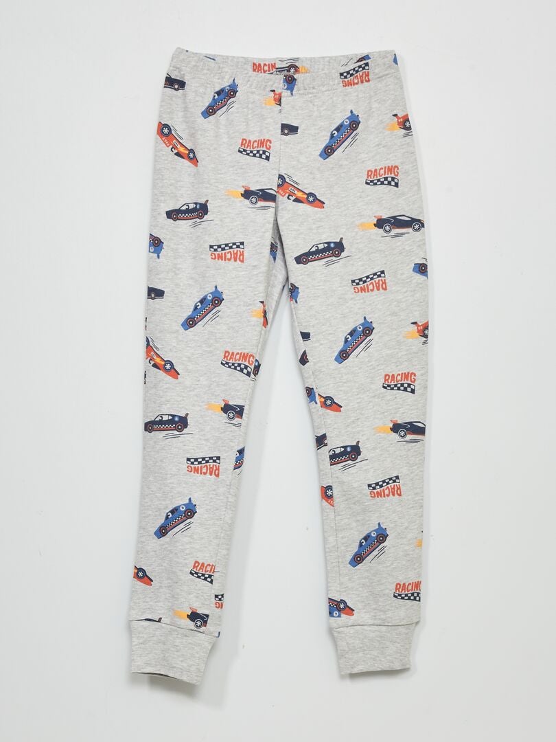 Pyjama long imprimé all over Gris - Kiabi