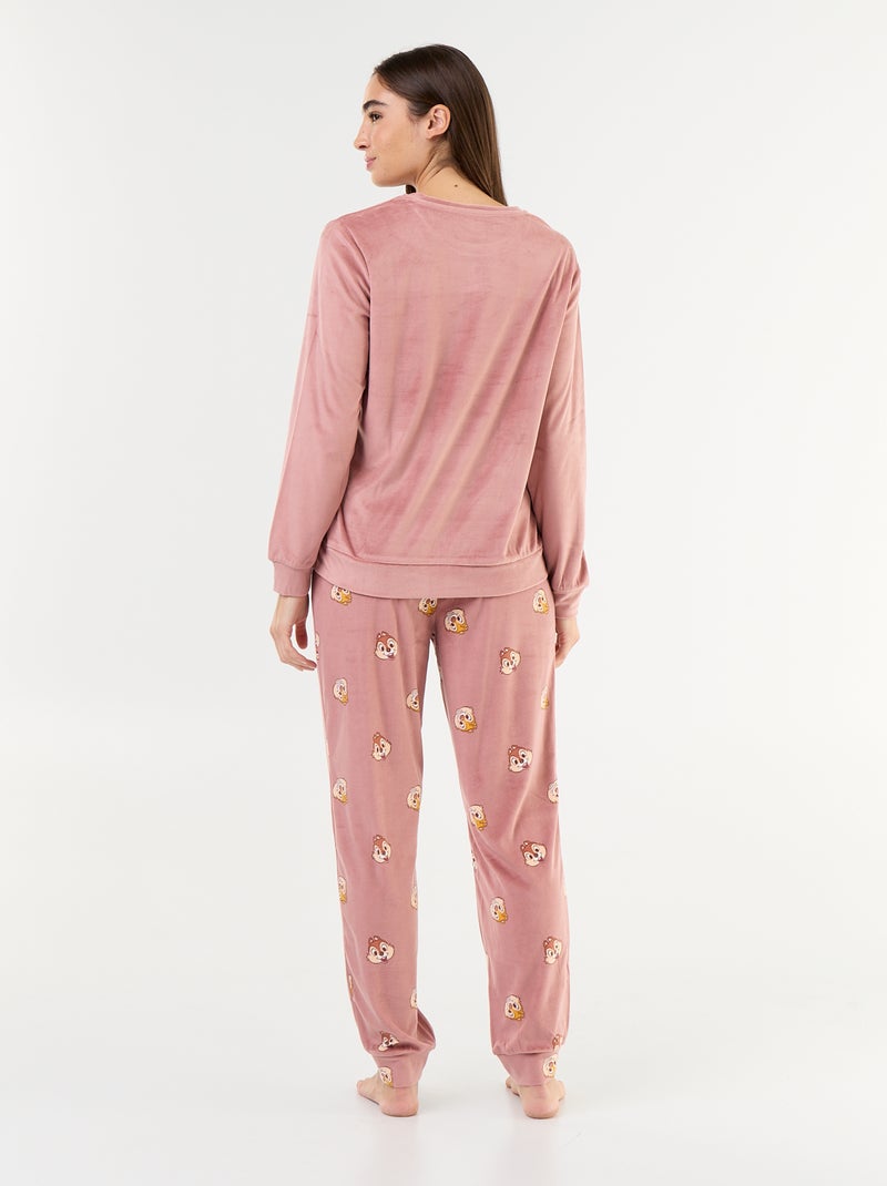 Pyjama long imprimé 'Disney' - 2 pièces Rose - Kiabi