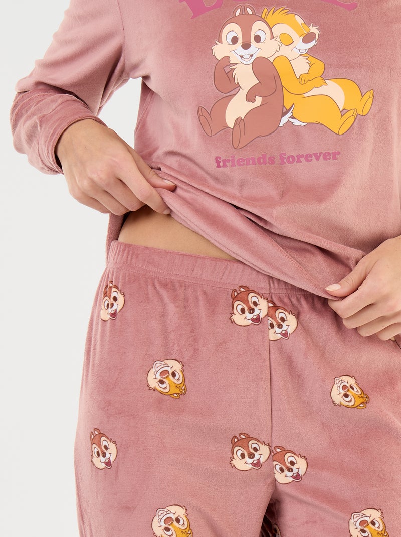 Pyjama long imprimé 'Disney' - 2 pièces Rose - Kiabi