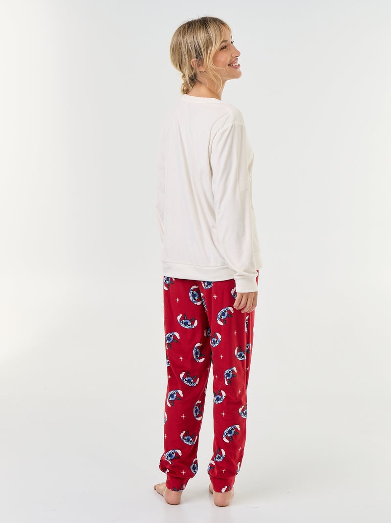 Pyjama long imprimé 'Disney' - 2 pièces Rouge - Kiabi